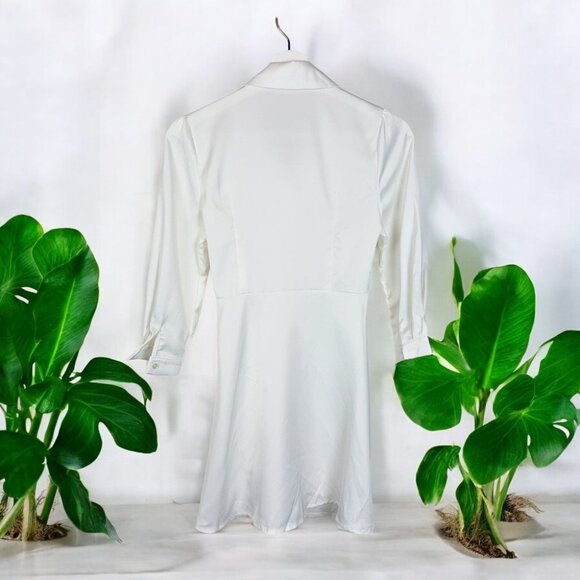 NWT J.ING White Shirt Mini Dress - Picture 5 of 7